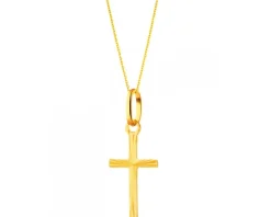 Złota zawieszka - krzyż