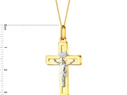 Złota zawieszka - Krzyż