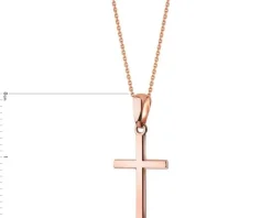 Złota zawieszka - krzyż