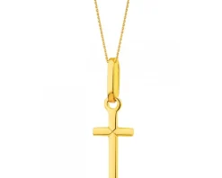 Złota zawieszka - Krzyż