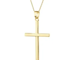 Złota zawieszka - krzyż