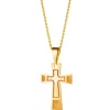 Złota zawieszka - krzyż