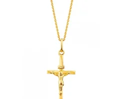 Złota zawieszka - Krzyż