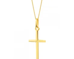 Złota zawieszka - krzyż