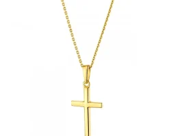 Złota zawieszka - krzyż