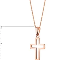 Złota zawieszka - krzyż