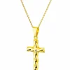 Złota zawieszka - krzyż