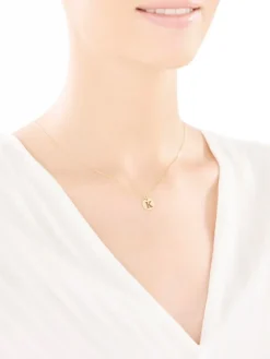 Złota zawieszka - litera K