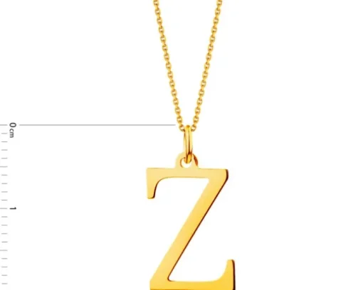 Złota zawieszka - litera Z