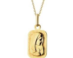 Złota zawieszka - medalik Matka Boska