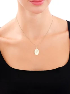 Złota zawieszka - medalik Medalik Matka Boska Częstochowska