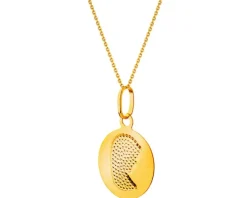 Złota zawieszka - medalik Matka Boska