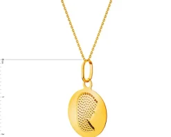 Złota zawieszka - medalik Matka Boska