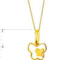 Złota zawieszka - motyl