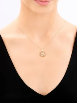 Złota zawieszka - Rak