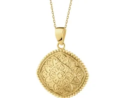 Złota zawieszka - rozeta