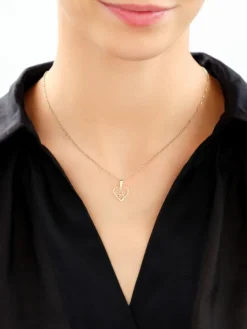 Złota zawieszka - serca