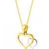 Złota zawieszka - serca