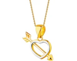 Złota zawieszka - serce