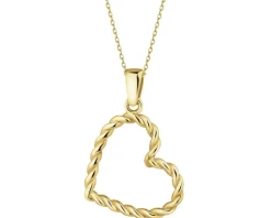 Złota zawieszka - serce