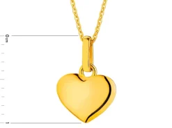 Złota zawieszka – serce