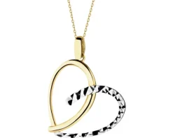 Złota zawieszka - serce