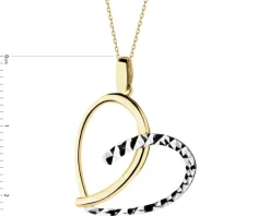 Złota zawieszka - serce