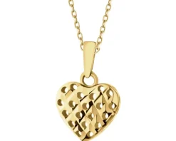Złota zawieszka - serce