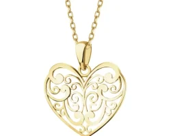 Złota zawieszka - serce