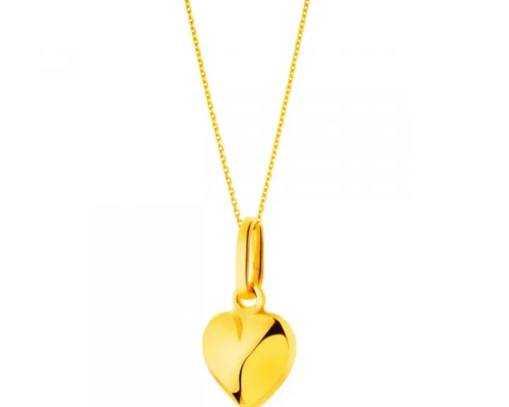 Złota zawieszka - serce
