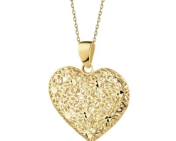 Złota zawieszka - serce
