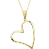 Złota zawieszka - serce