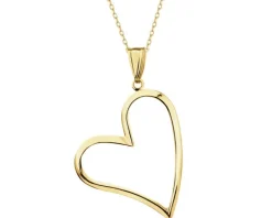 Złota zawieszka - serce