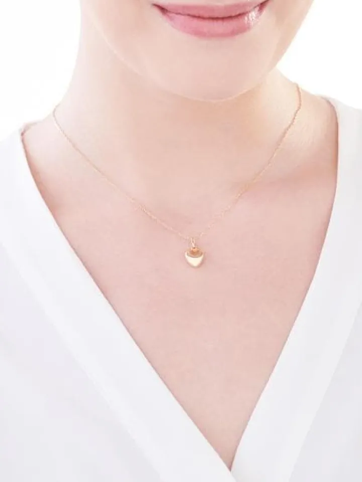 Złota zawieszka - serce