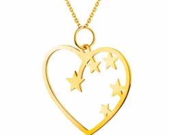 Złota zawieszka - serce