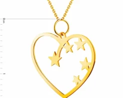 Złota zawieszka - serce