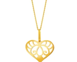 Złota zawieszka - serce