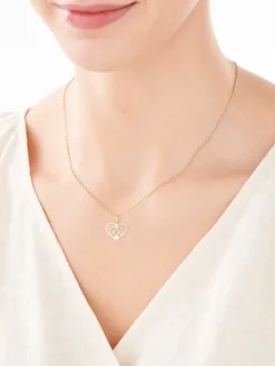 Złota zawieszka - serce