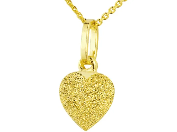 Złota zawieszka - serce