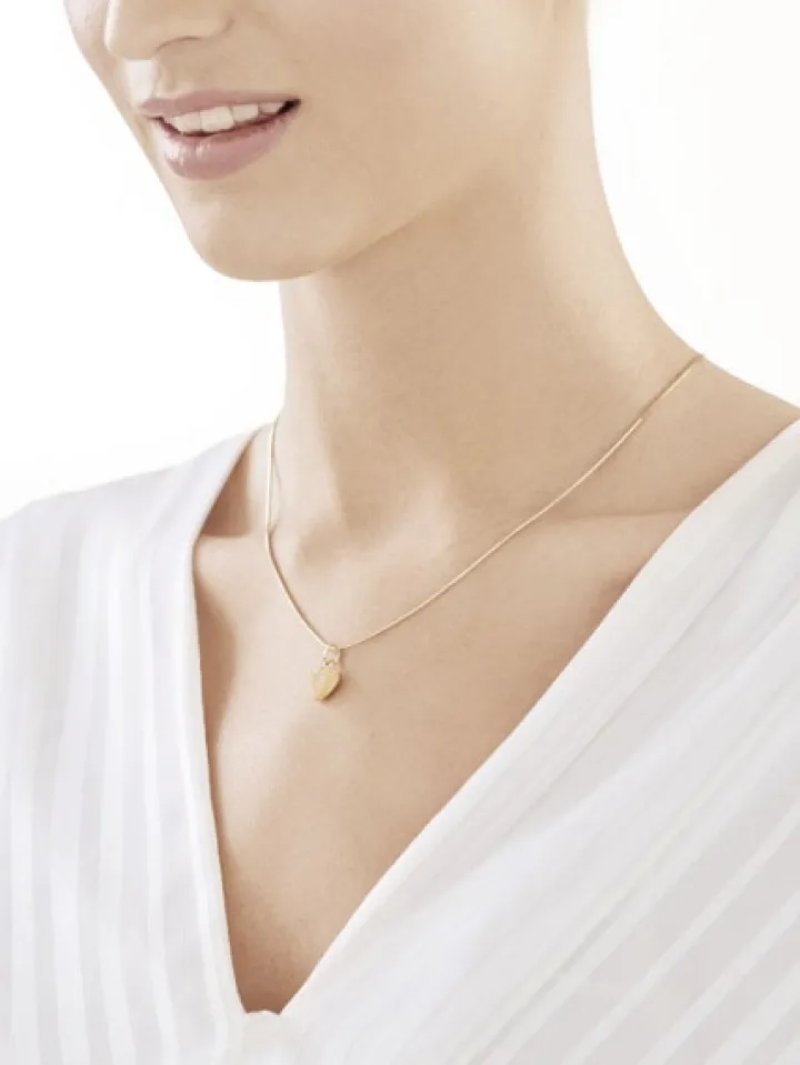 Złota zawieszka - serce