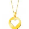 Złota zawieszka - serce