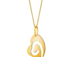 Złota zawieszka - serce