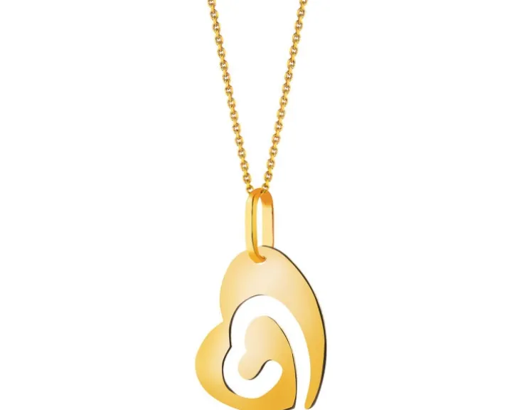 Złota zawieszka - serce