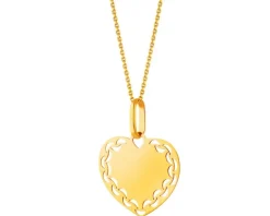 Złota zawieszka - serce