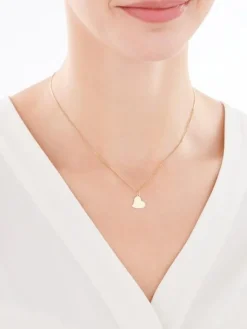 Złota zawieszka - serce