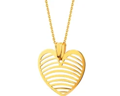 Złota zawieszka - serce