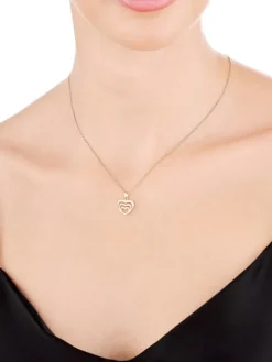 Złota zawieszka - serce