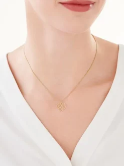 Złota zawieszka - serce