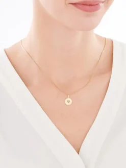 Złota zawieszka - serce