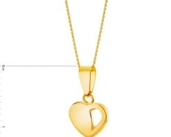 Złota zawieszka - serce